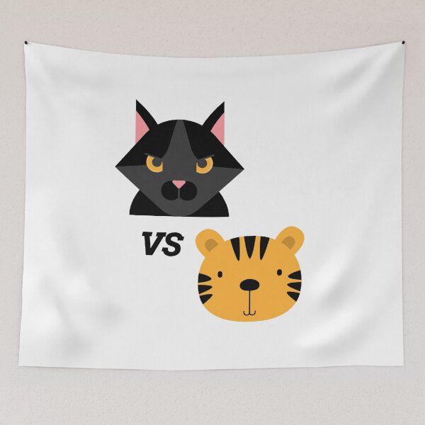 Item preview, Cat vs Tiger Design designed and sold by boopsblunt.