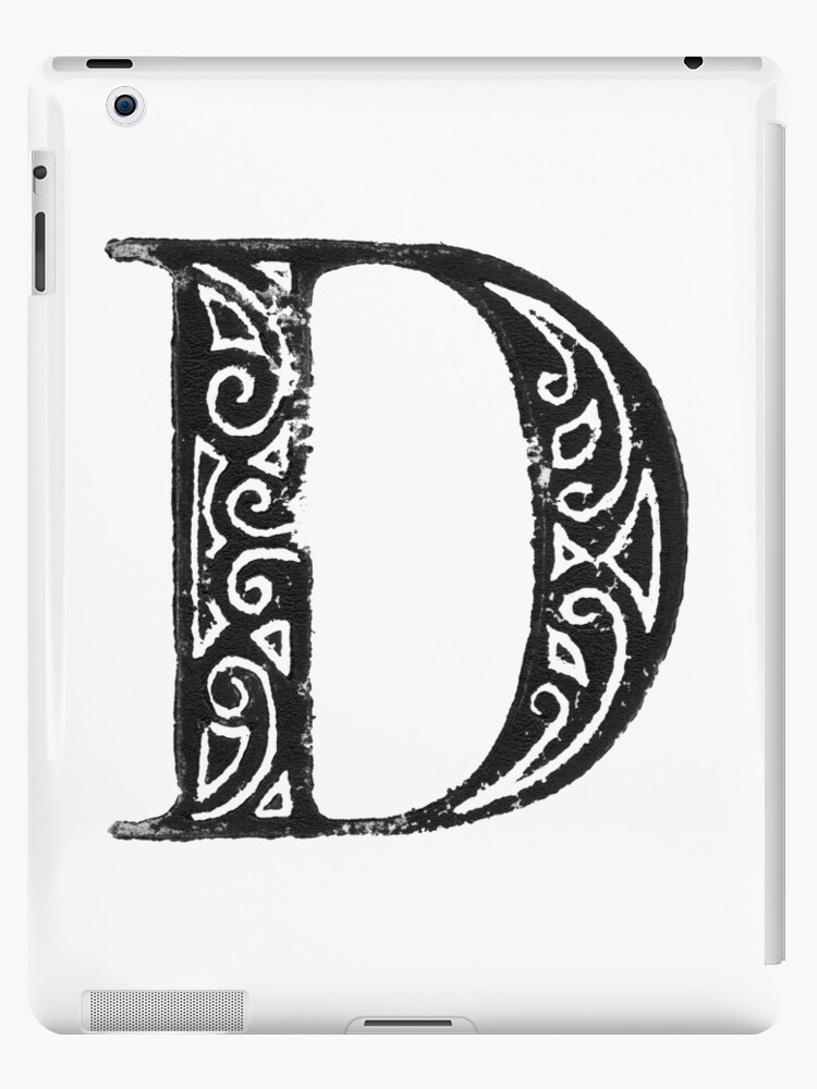 Serif Stamp Type - Letter D iPad Case & Skin for Sale by Nicolette Seeback