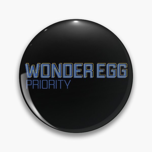 Item preview, Wonder Egg Priority - Blue and Yellow Text designed and sold by TheMajesticGoat.