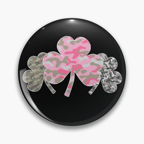 Item preview, Shamrock CAMO Trio - Pink, Green and Grey Camo | Fun St. Patrick's Day Design designed and sold by Rabbitti.