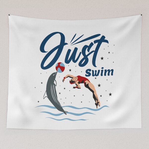 Item preview, Funny Swimmer Quote , Just Swim  designed and sold by remonss.