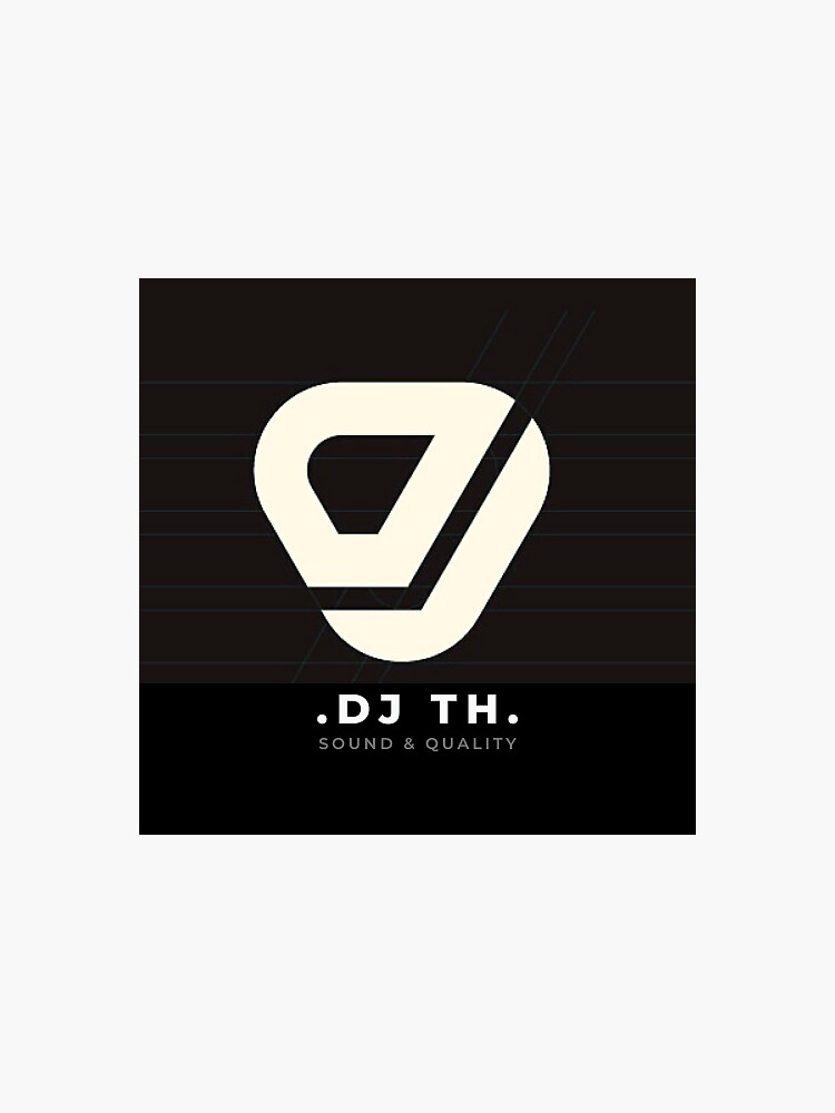 "dj logo" Sticker for Sale by LucianTH Redbubble