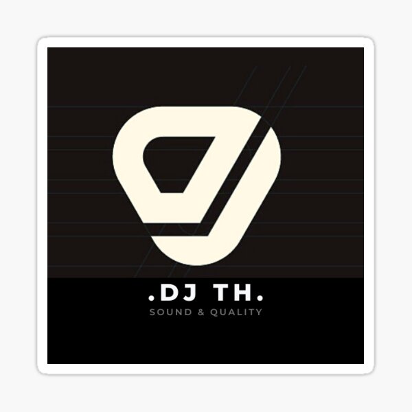 "dj logo" Sticker for Sale by LucianTH Redbubble