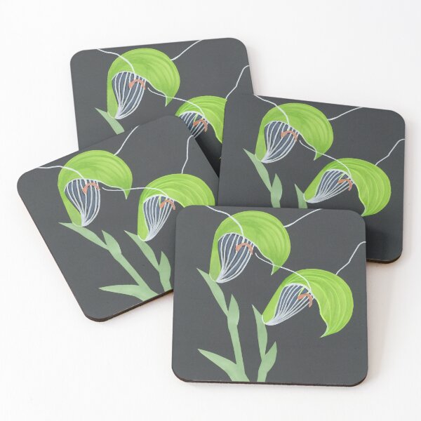 Item preview, Australian native orchid green designed and sold by cjconcepts.