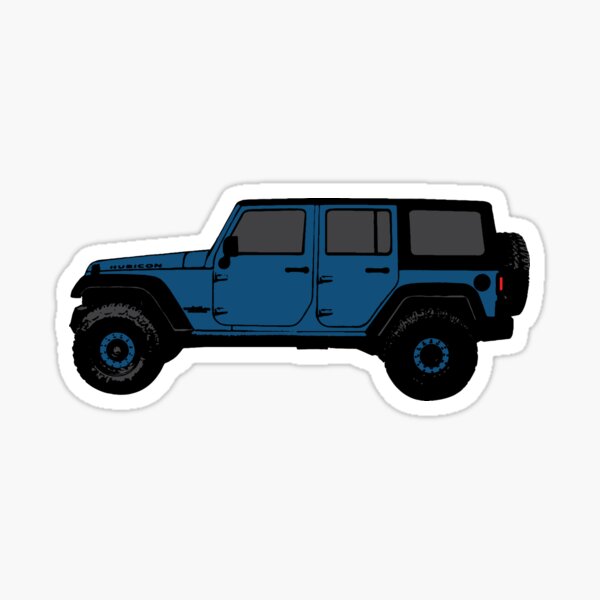 Jeep bleue Sticker