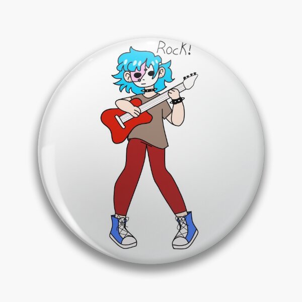 Item preview, Simple sally face with guitar designed and sold by Stormys-art.