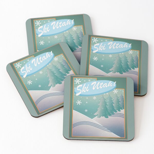 Item preview, Ski Utah Snow Sticker designed and sold by ABHolliART.