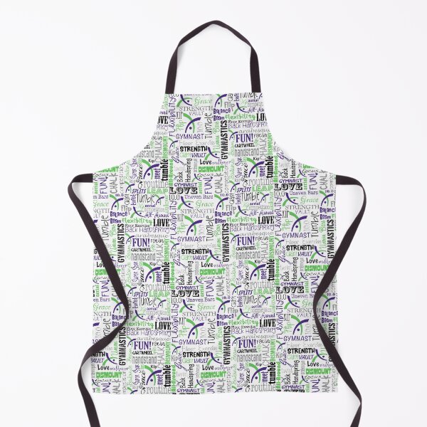 Item preview, Green Purple Gymnastics Words Print designed and sold by HeatherTM13.