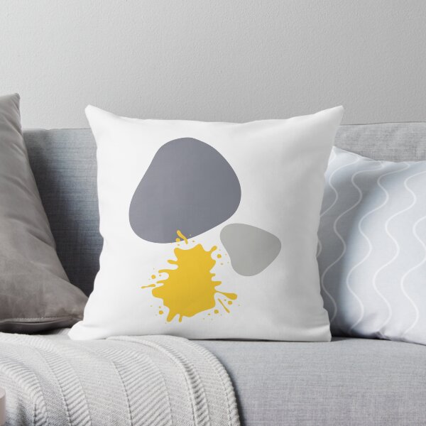 Rock solid optimism Throw Pillow