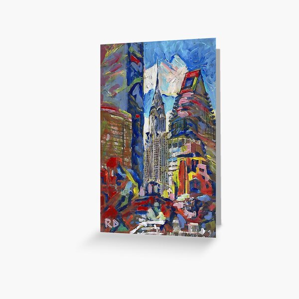 Eastside Chrysler Building New York City by RD Riccoboni Greeting Card