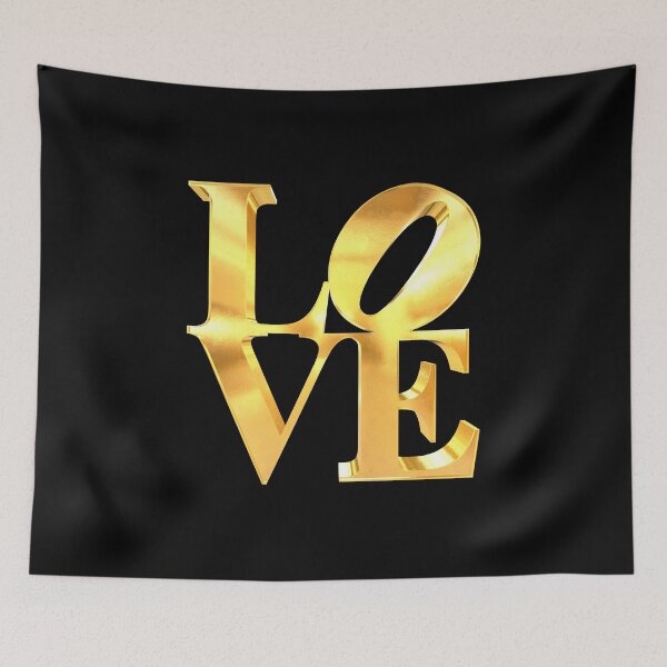 Item preview, 3D Love Sign Gold | Pop Art designed and sold by williamcuccio.