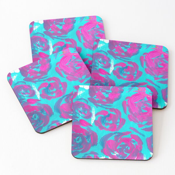 Item preview, Aqua & Magenta Roses designed and sold by Lauren Livergood.