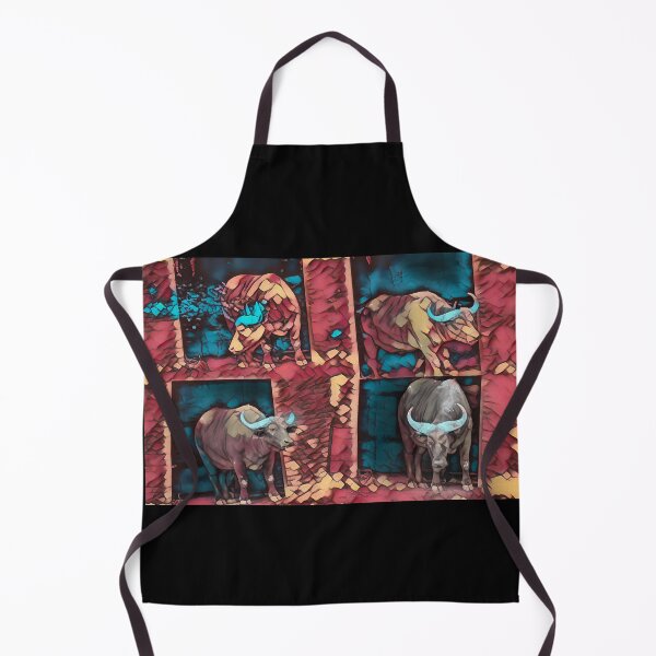 Item preview, Four Cape Buffalo At The Zoo designed and sold by mikebraun.