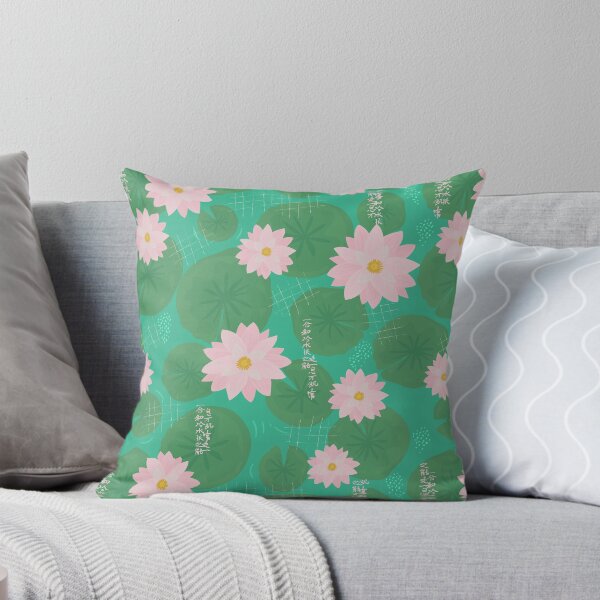 Item preview, Japanese water lily beautiful oriental pattern designed and sold by PG Illustration.