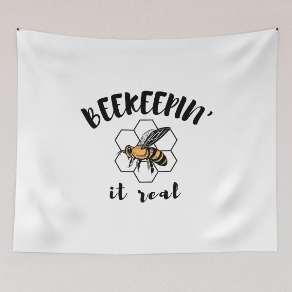 Item preview, Beekeeping Quote / Keepin' It Real Funny Beekeeper Bees Art design designed and sold by CreatedByHeidi.
