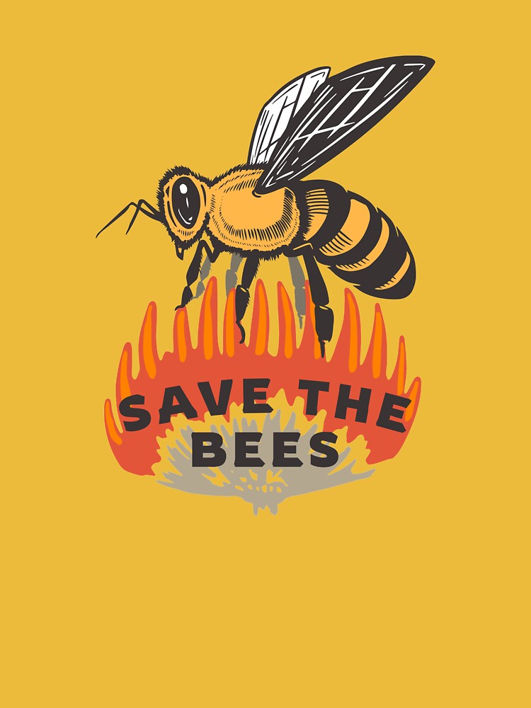 Save The Bee graphic hive protection Pullover Hoodie