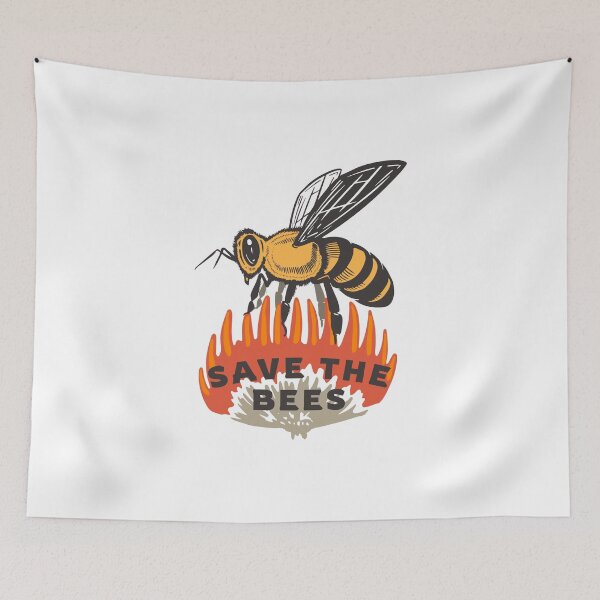 Item preview, Save the Bees Quote / Pollinators Environmental Awareness design designed and sold by CreatedByHeidi.