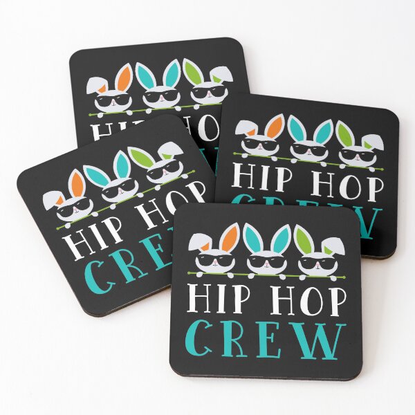 Artikelvorschau, Hip Hop Crew Sprichwort / Osterhasen Sonnenbrille Grafik Niedliches Design entworfen und verkauft von CreatedByHeidi.