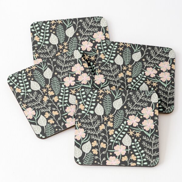 Item preview, Flowers leaves pattern designed and sold by Delicarte.