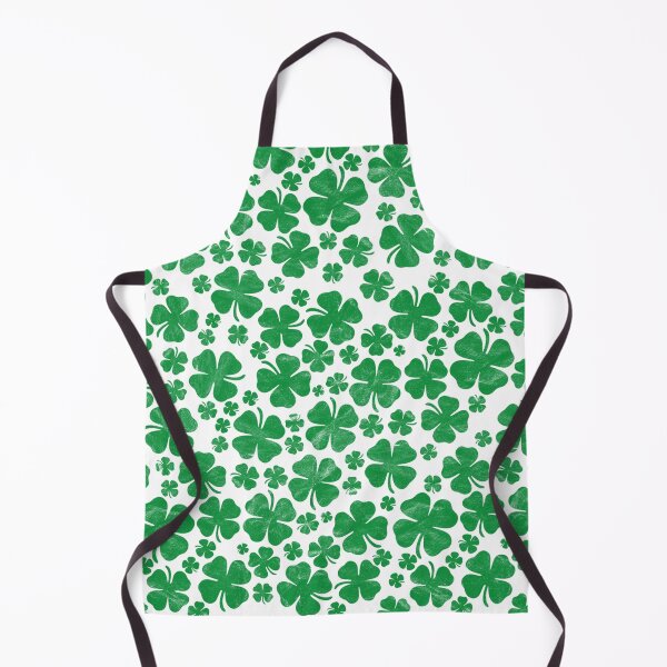 Item preview, Green Shamrocks Pattern | Four-Leafed Clover Vintage St. Patrick's Day Pattern designed and sold by Rabbitti.
