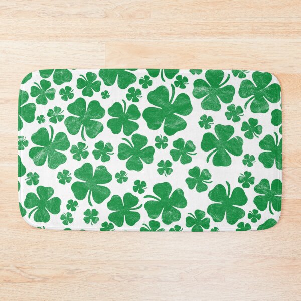 Item preview, Green Shamrocks Pattern | Four-Leafed Clover Vintage St. Patrick's Day Pattern designed and sold by Rabbitti.