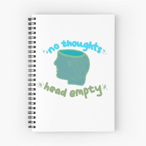 Item preview, No Thoughts Head Empty - Blue Green designed and sold by beccaamac.