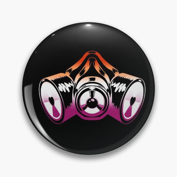 Item preview, Lesbian Pride Gas Mask designed and sold by melodiesofart.