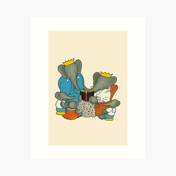 Babar and his family Art Print