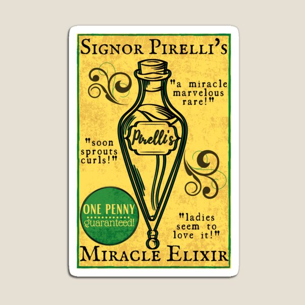 Aperçu de l'œuvre L'élixir miracle de Pirelli - La comédie musicale de Sweeney Todd créée et vendue par Downstage Designs.