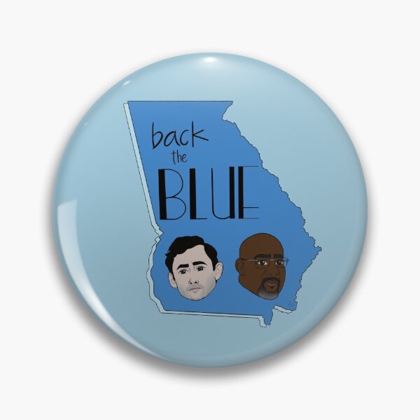 Item preview, back the blue but it's georgia as a blue state designed and sold by rosie rentz.