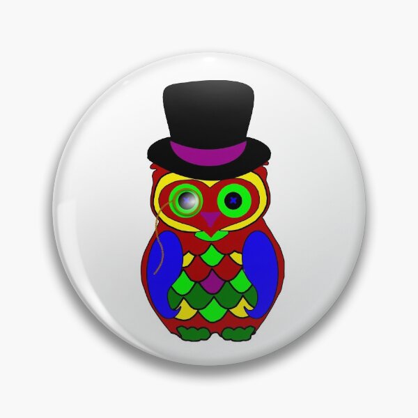 Item preview, Colorful Bird Uhu Owl Owl designed and sold by titanosdesign.