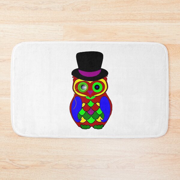 Item preview, Colorful Bird Uhu Owl Owl designed and sold by titanosdesign.