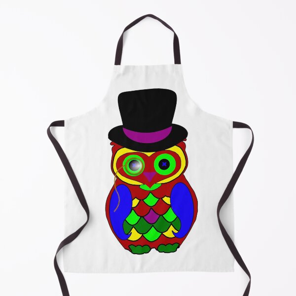 Item preview, Colorful Bird Uhu Owl Owl designed and sold by titanosdesign.