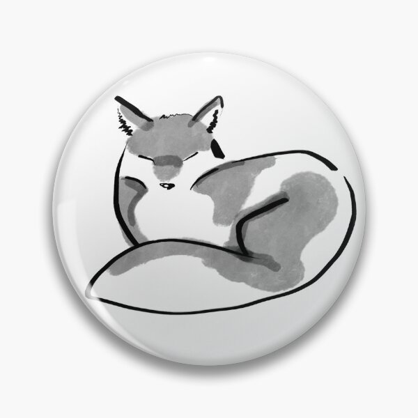 Artikelvorschau, Minimalistischer Pinselstrich-Fuchs entworfen und verkauft von AcuteLines.
