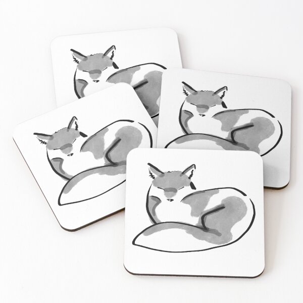 Item preview, Minimalist Brushwork Fox designed and sold by AcuteLines.