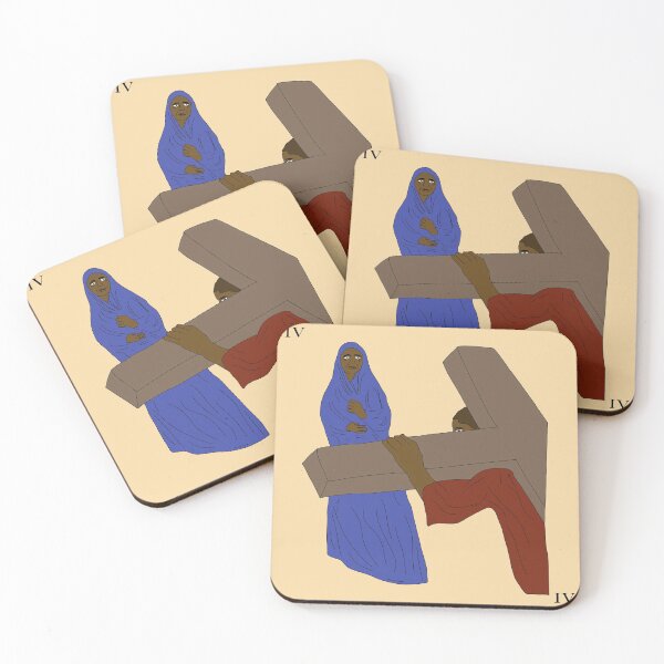 Item preview, He Meets His Mother - Station of The Cross designed and sold by robynfroese.