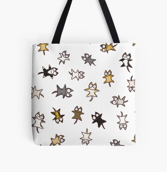 Lots of Cats All Over Print Tote Bag