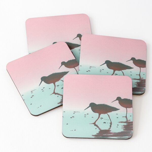 Item preview, Birds on the beach. Watercolor Painting  designed and sold by Eugenia Alvarez.