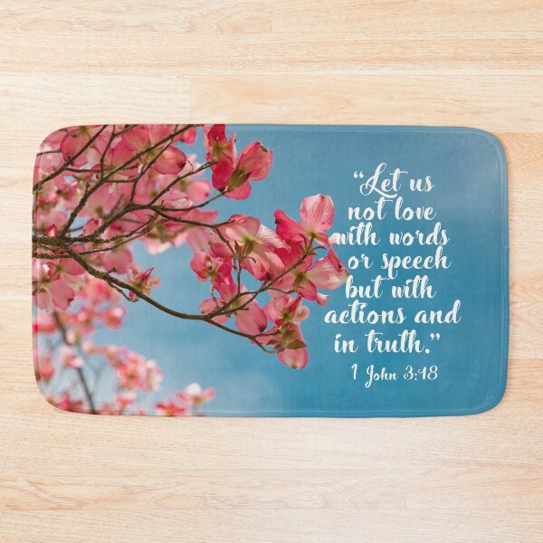 Item preview, Drawstring Bag - 1 John 3:18 designed and sold by della95.