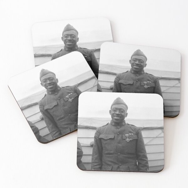 Item preview, Sergeant Henry Johnson Wearing A Medal - Harlem Hellfighters - 1919 designed and sold by warishellstore.