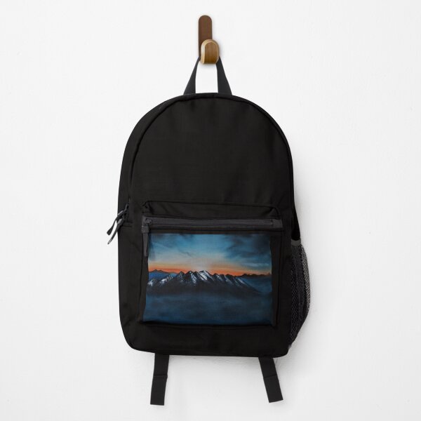 Item preview, sunset over distant mountains designed and sold by leeaustinarts.