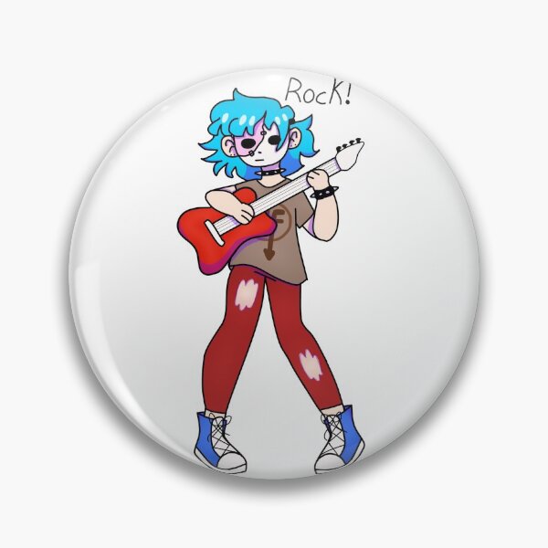 Item preview, Sally face with guitar (more detailed) designed and sold by Stormys-art.