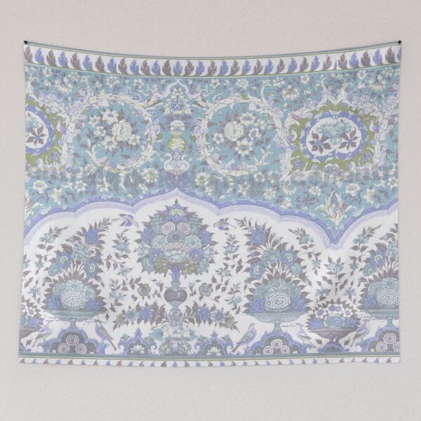 Item preview, Kobeh Faded Floral Print with Falcons and Swans designed and sold by Kobeh.