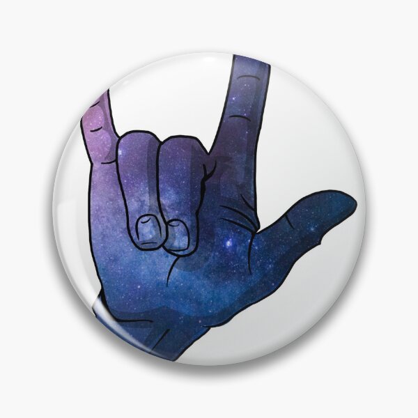 Item preview, Galaxy ILY semi-colon tattoo hand  designed and sold by PSBubblyDesigns.