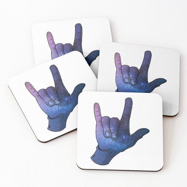 Item preview, Galaxy ILY semi-colon tattoo hand  designed and sold by PSBubblyDesigns.