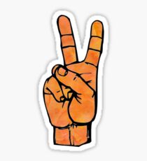 Peace out Sticker