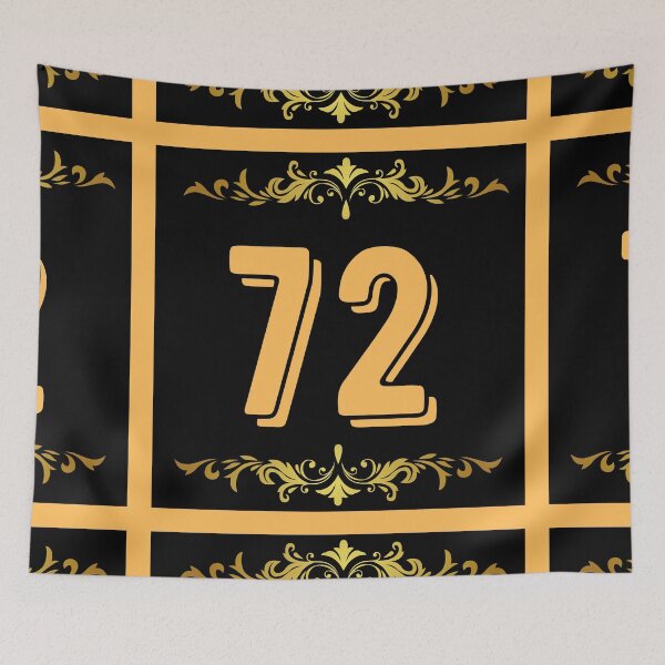Item preview, Number 72 designed and sold by HappinessWorld.