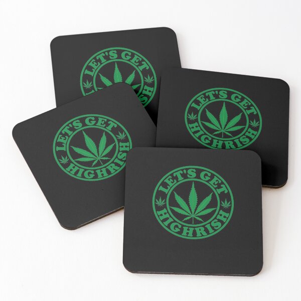 Item preview, Let's Get Highrish Funny Weed 420 St Patrick's Day Marijuana designed and sold by JJDzignsShop.