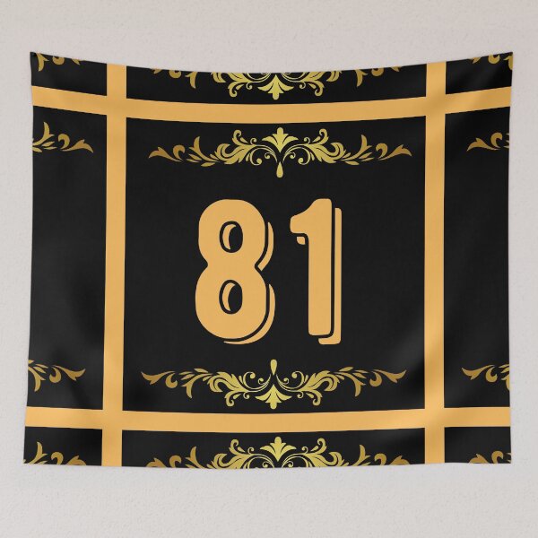 Item preview, Number 81 designed and sold by HappinessWorld.