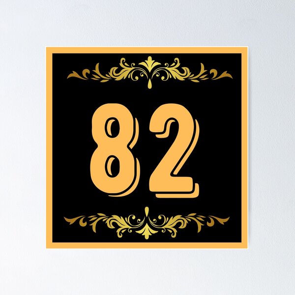 Item preview, Number 82 designed and sold by HappinessWorld.